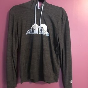 Grey/lilac North Face hoodie